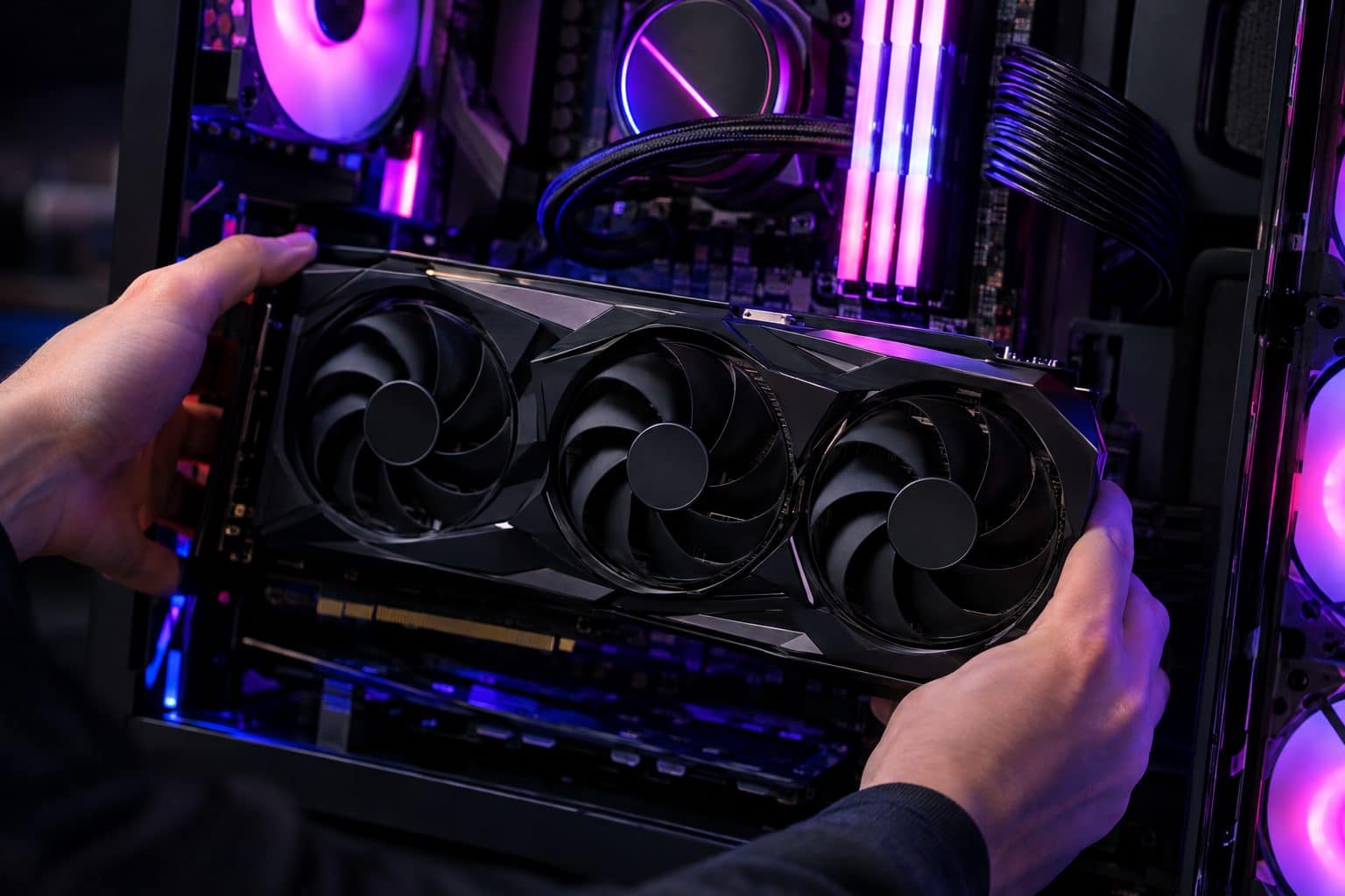 Einbau einer Grafikkarte in einen Gaming-PC